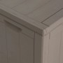 VidaXL Gartenbox, braun, 180 L, Rattan-Optik. Aufbewahrungsbox für Garten, Terrasse oder Balkon.
