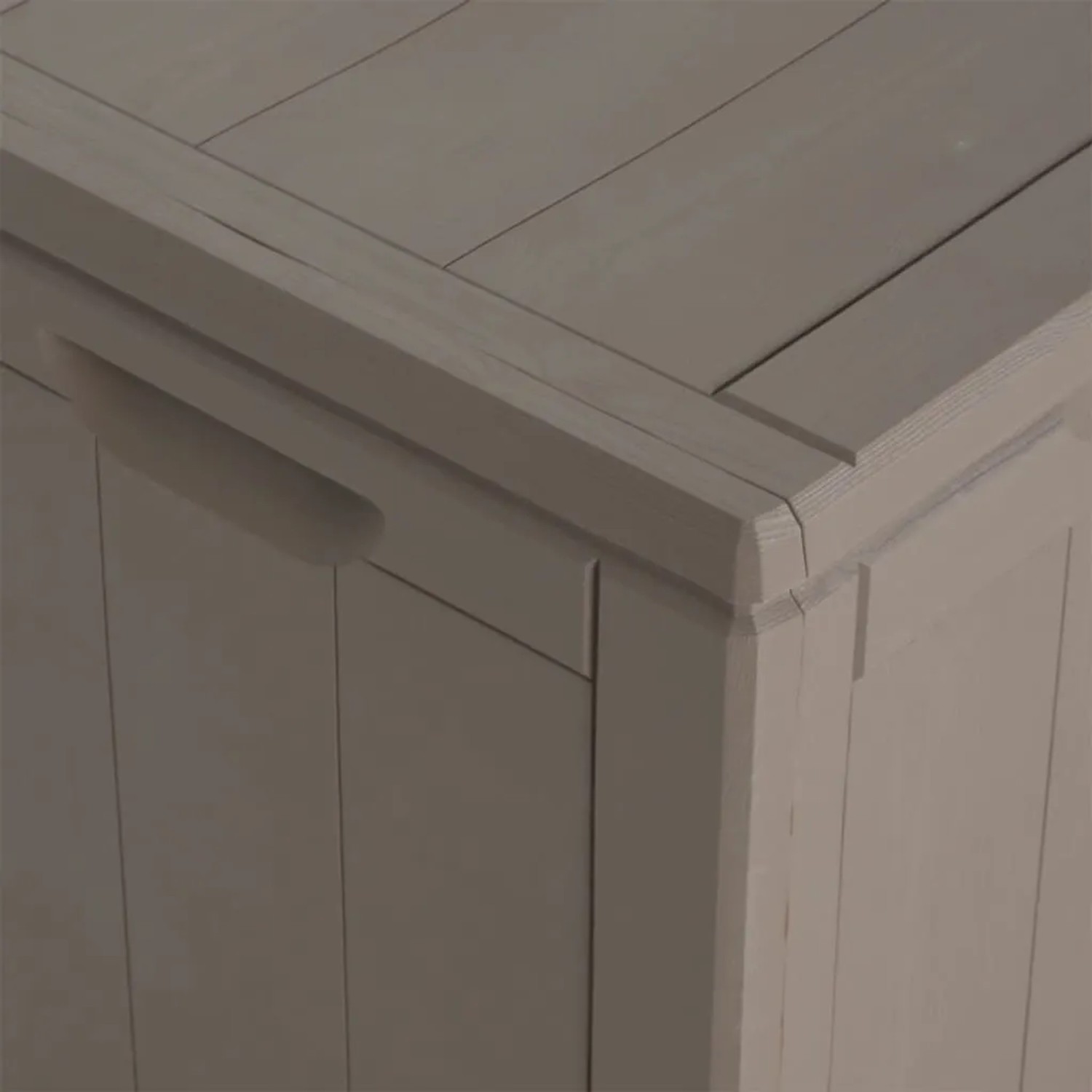 VidaXL Gartenbox, braun, 180 L, Rattan-Optik. Aufbewahrungsbox für Garten, Terrasse oder Balkon.