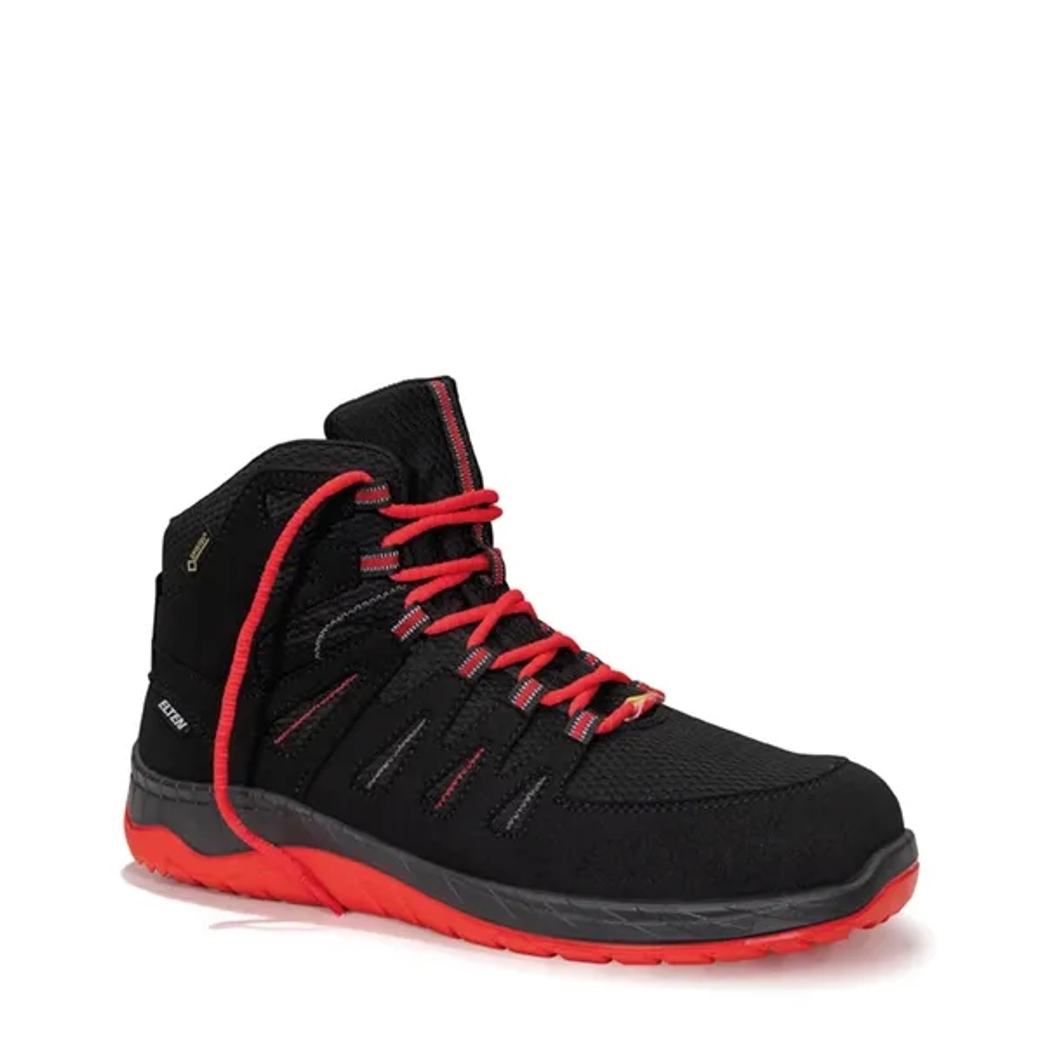 Elten Sicherheitsstiefel Maddox Gtx W Black-Red Mid Esd S3 Ci Gr. 41