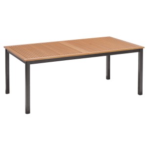Rechteckiger Gartentisch Bonlee aus FSC®-Holz, braun, 180x100 cm.