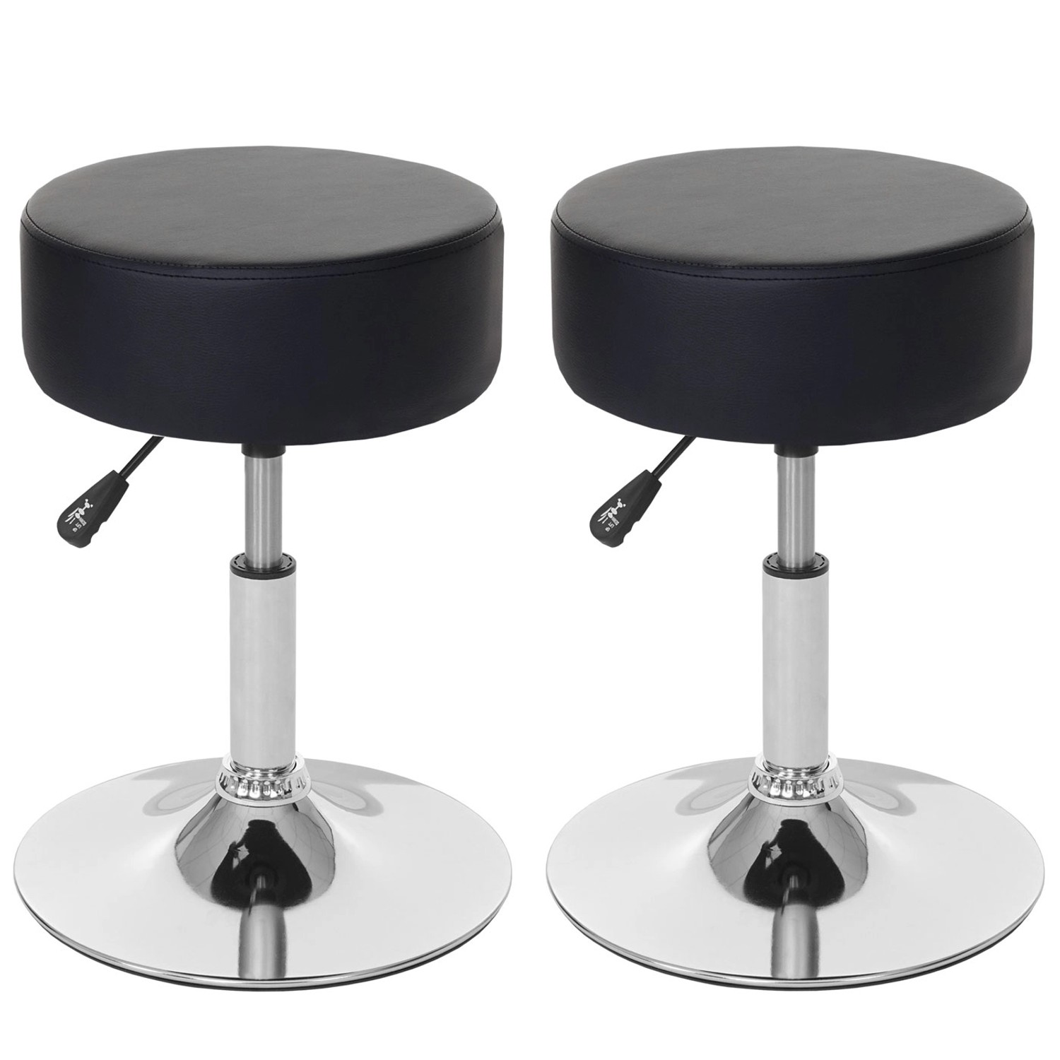 PROREGAL 2er-Set Hocker Höhenverstellbar Und Drehbar Sitzhöhe 43-55cm Durch günstig online kaufen
