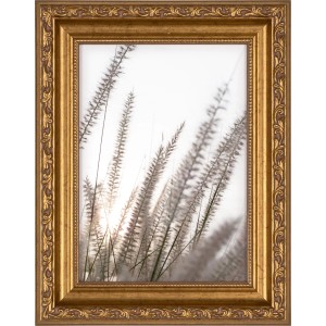 Goldener Barock Bilderrahmen aus Holz, 13x18 cm, für Fotos und Bilder.