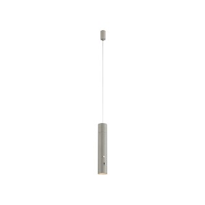 Just Light LED-Akku-Pendelleuchte Attach, greige, 120 cm. Moderne Außen-Dekoleuchte.