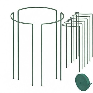 TTL GARDEN Strauchstütze 6er Set mit Klettband, Rankhilfe für Rosen und Sträucher.