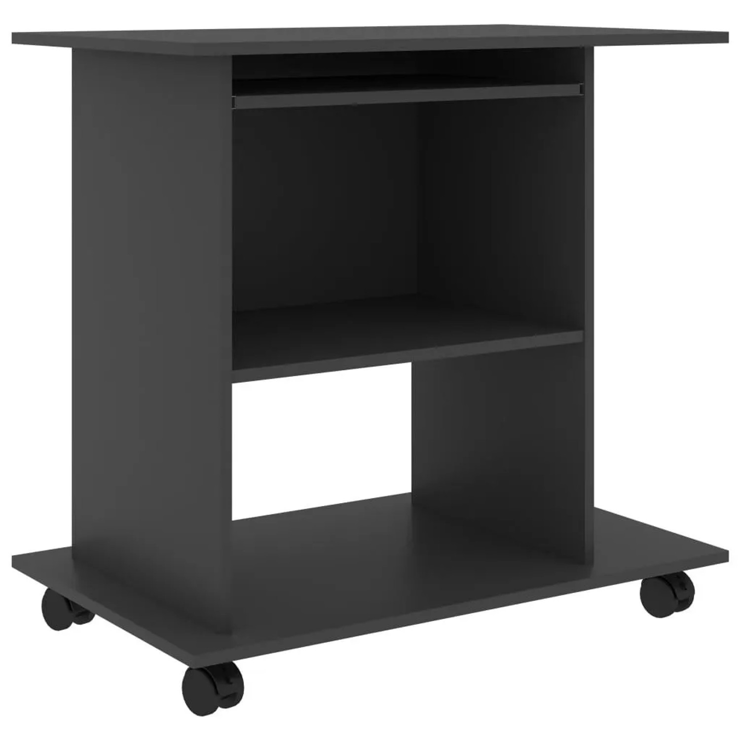 vidaXL Schreibtisch Grau 80x50x75 cm Holzwerkstoff 802896