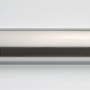 Detailaufnahme: Breuer Drehtür mit Festteil Quick72 Panorama, Chrom-Optik.