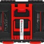 Kistenberg HEAVY Werkzeugtrolley 2 in 1, geöffnet, mit Werkzeug-Sortiment.