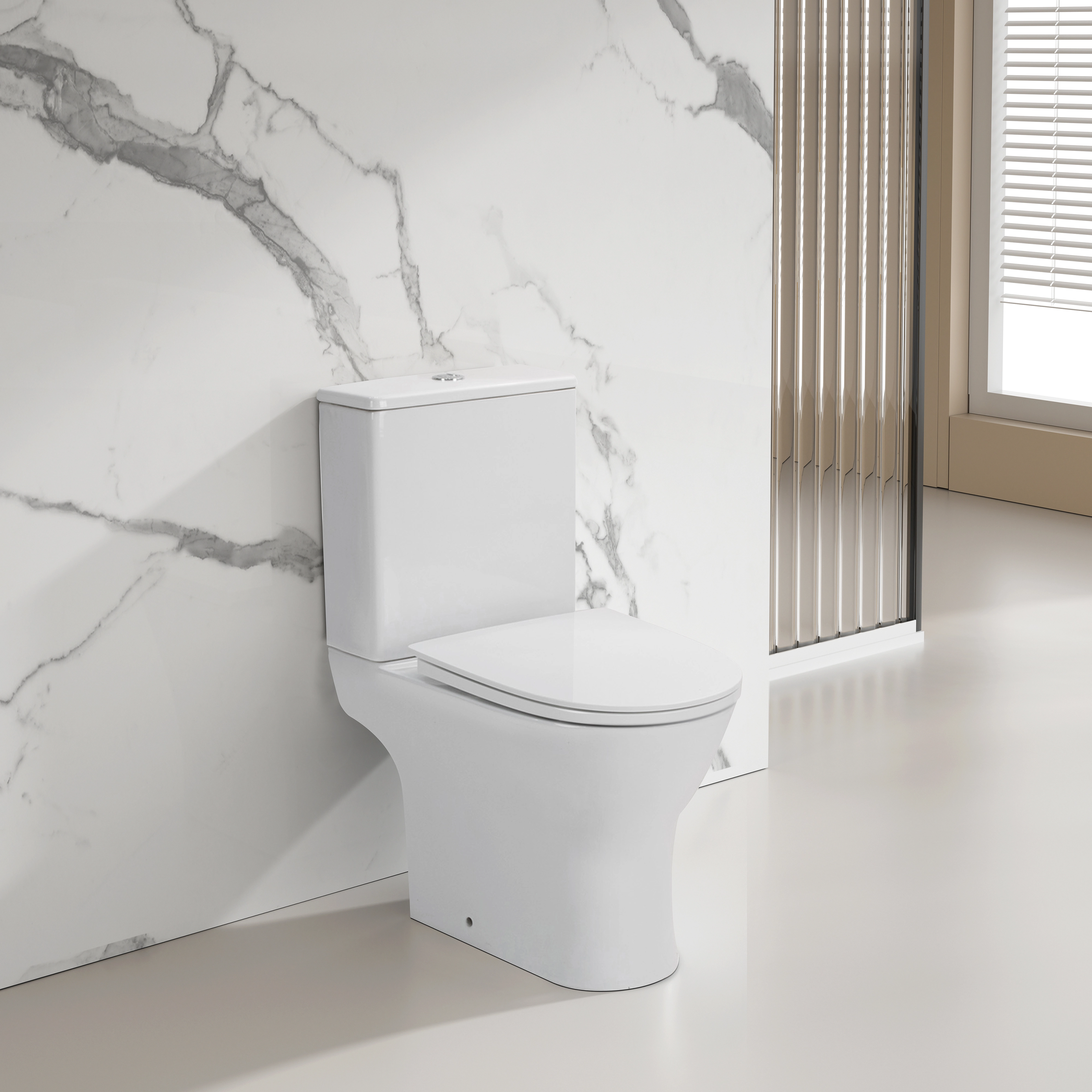 Verosan+ spülrandlos WC-Sitz Stand-WC-Set OBI Weiß Spülkasten kaufen inkl. bei Paros und