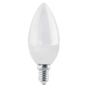 Eglo E14 LED Leuchtmittel in Kerzenform, 3,4 W, warmweißes Licht.