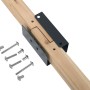 Detailaufnahme Schaukel Ollie: Holzverbinder und Schrauben für die Swing King Schaukel.