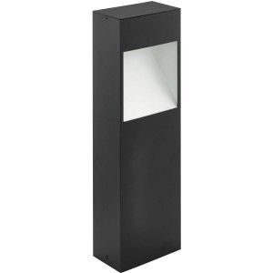 Moderne Eglo LED Sockelleuchte Manfria in Anthrazit-Weiß, 10W für den Außenbereich.