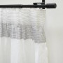 Gardinia Gardinenstangen-Set Thasos, ausziehbar, 190-360 cm, schwarz, mit weißer Gardine.