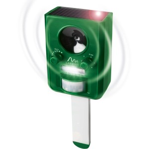 Gardigo Solar Tiervertreiber: Katzenschreck mit Ultraschall und Blitzlicht zur Tierabwehr.