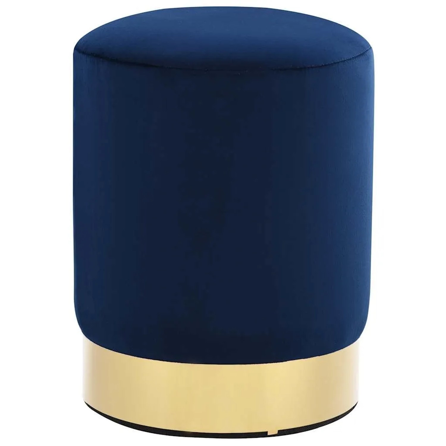 vidaXL Hocker Blau und Golden Samt 28 x 36 cm 249833