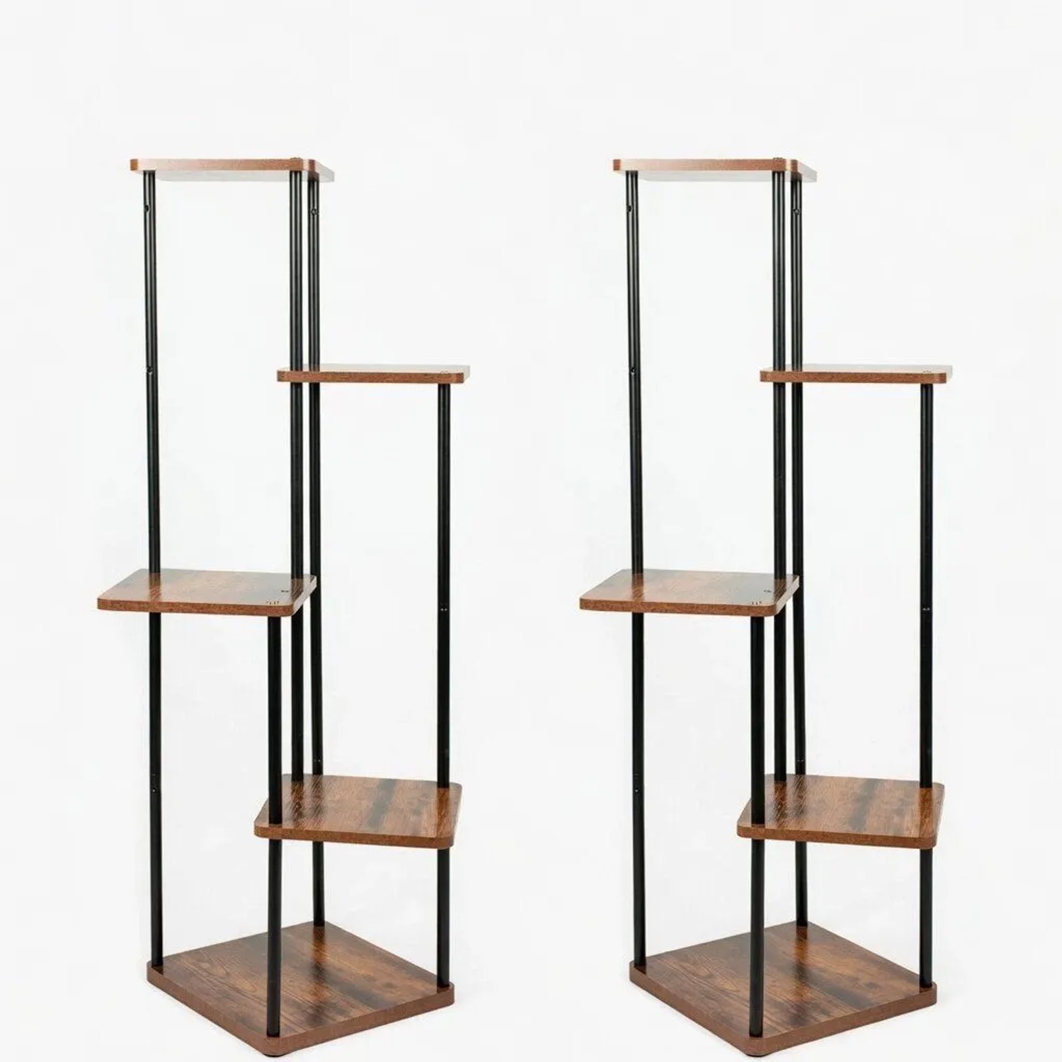 TTL HOME Pflanzenständer TOWER 2er Set 105 x 55 x 55 cm Blumenständer Pflanzenregal Blumenregal Pflanzentreppe Mehrstöckig für Innen Außen