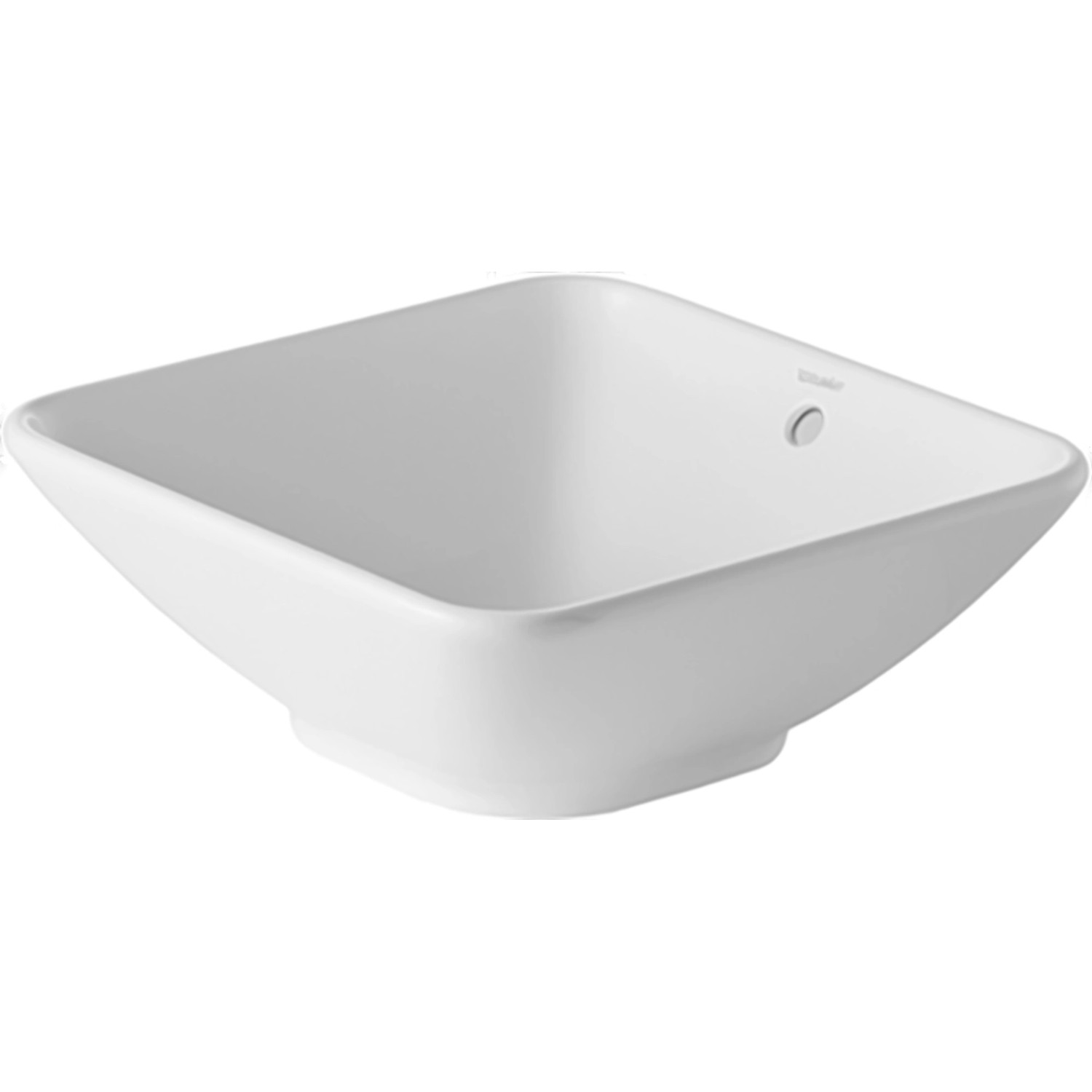 Duravit Aufsatzwaschbecken Bacino 42 cm Weiß Quadratisch mit Überlauf