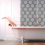 Relaxdays Duschrollo Kunststoff Aluminium Grau Wasserabweisend 80 cm x 240 cm_3