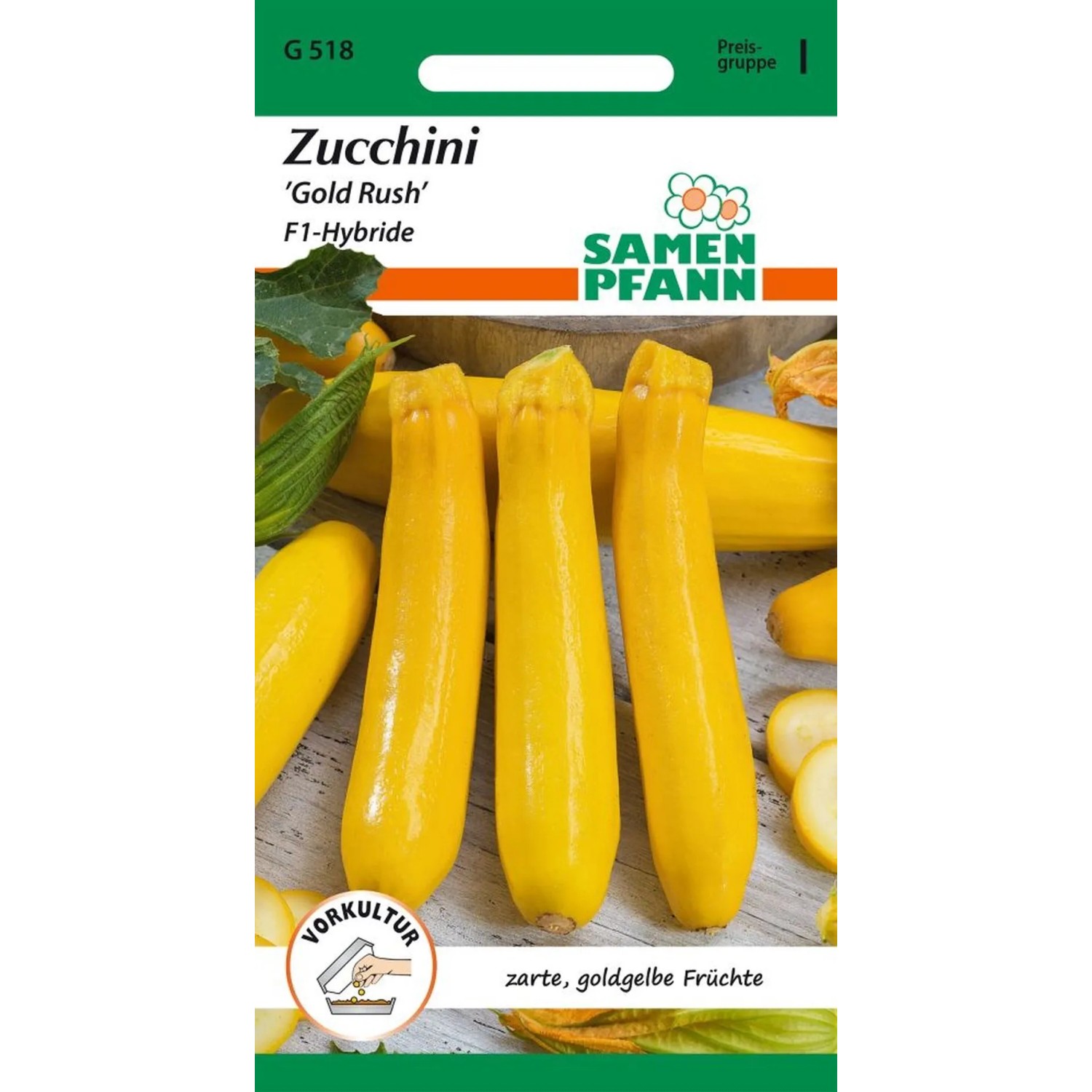 SAMEN PFANN Zucchini Gold Rush F1