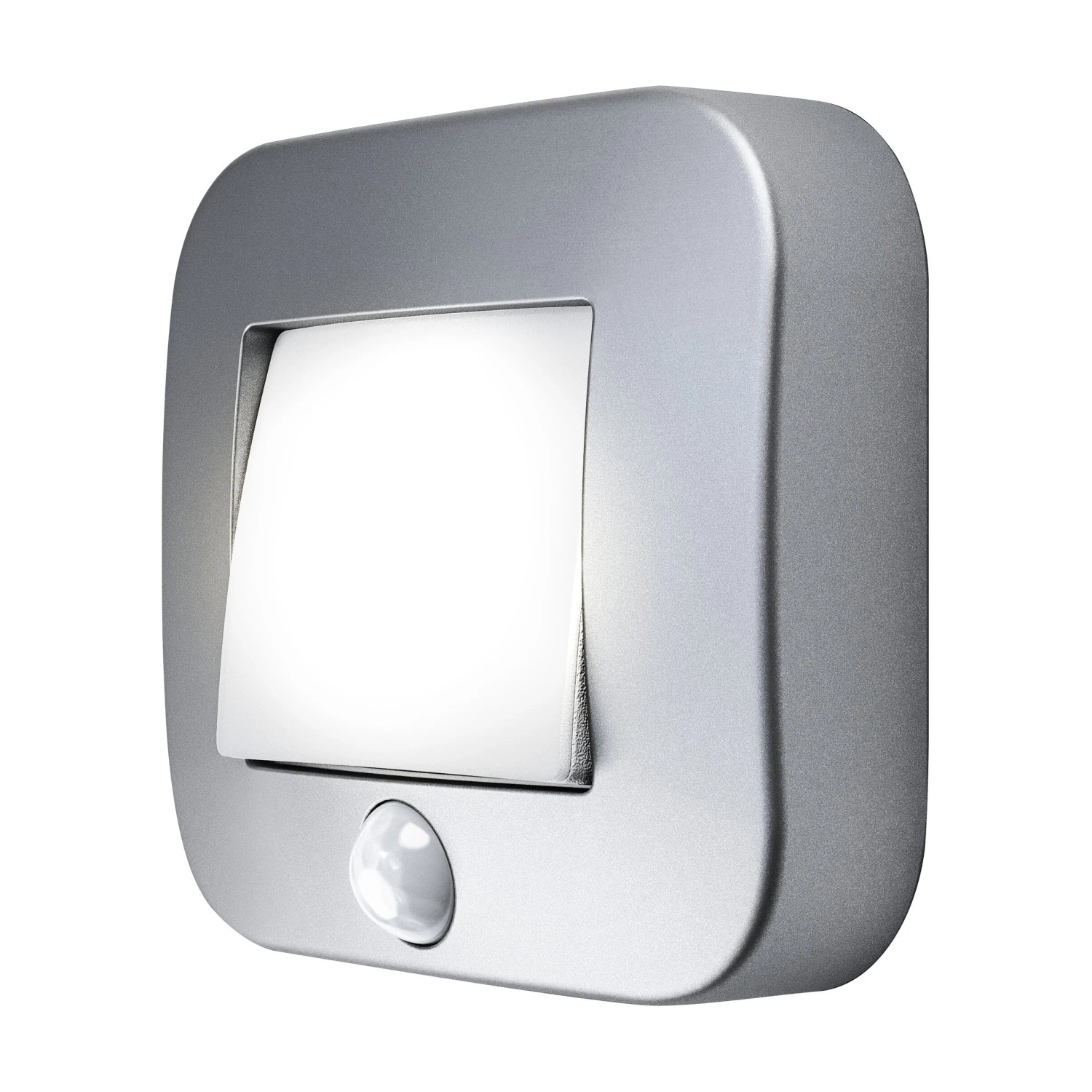 Osram LED-Nachtlicht Nightlux Hall, silberfarben, mit Bewegungsmelder. Ideal als Orientierungslicht.