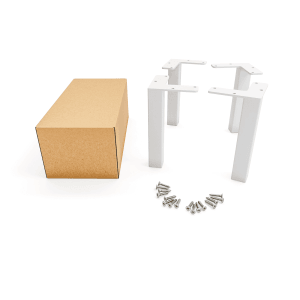 HEVVA Möbelfüße LUZERN Weiß 20 cm Hoch 4er Set