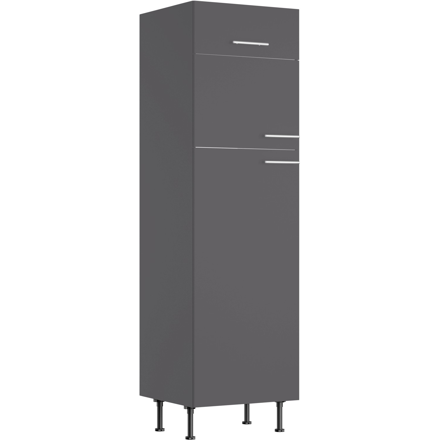 Optifit Hochschrank für Kühl-Gefrier-Kombi Ingvar420 60 cm Anthrazit Matt