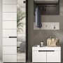 Inn.Furn Garderoben-Set 4-teilig in Weiß und Grau 160 cm Cooper_2