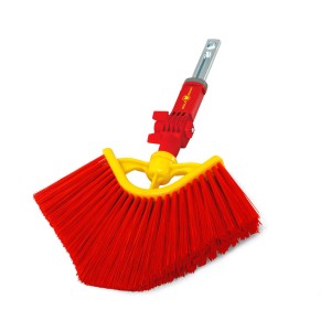 Wolf Garten Winkelbesen BW 25 M, roter Besenaufsatz für schwer erreichbare Ecken.
