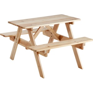 Kinder-Bierzeltgarnitur Talara aus Tannenholz, naturbelassen. Sitzgruppe für Kinder.