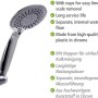 Wenko Brauseset Young Chrom: Handbrause mit 5 Funktionen, Chrom-Optik.