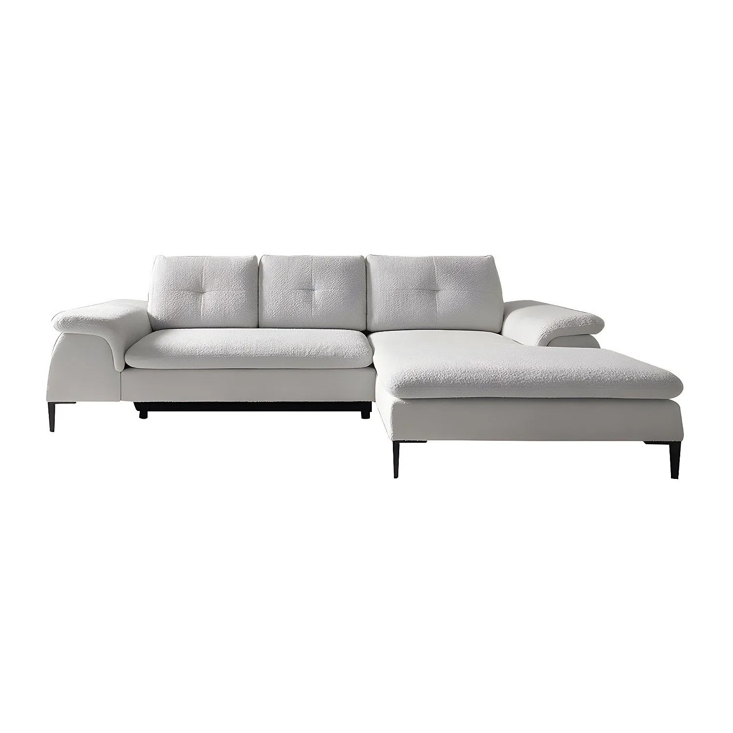 Vente-unique Schlafsofa Jolesa Weiß 268 cm