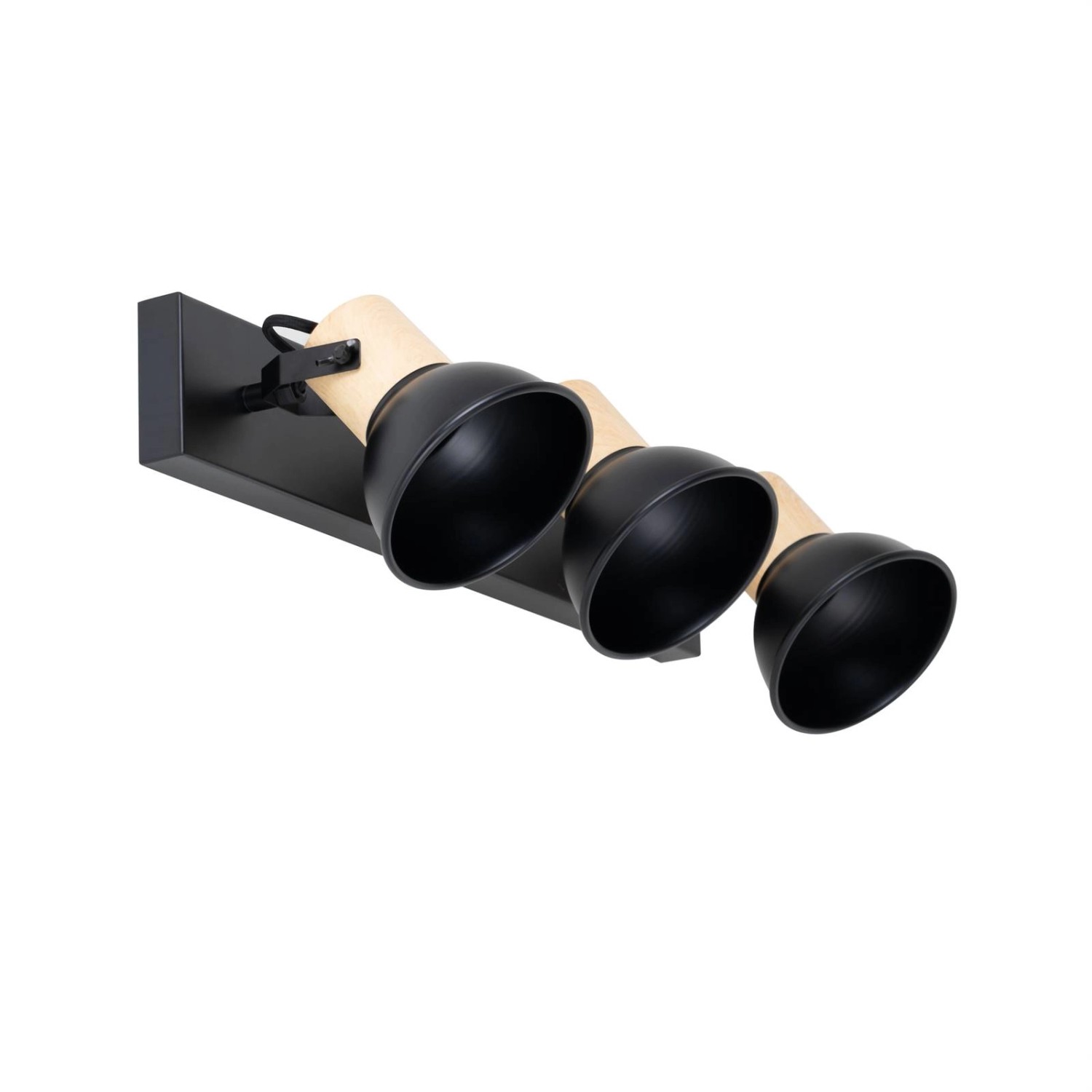 Lindby Strahler Bosko 10001022 Modern in Schwarz aus Metall 3-flammig E14 Wohnzimmerleuchte