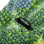 Detailaufnahme: Grünes Bestway Schwimmtier Krokodil mit Griff.