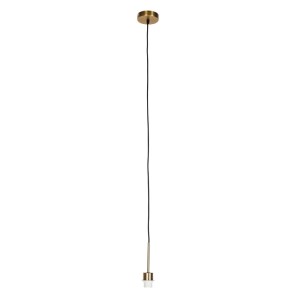QAZQA Moderne Hängelampe Bronze mit Schwarzem Kabel Combi 1