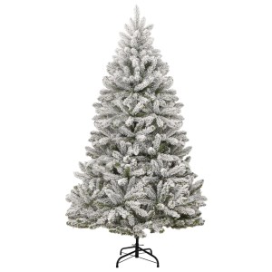 vidaXL Künstlicher Weihnachtsbaum Klappbar Beschneit 210 cm 357794