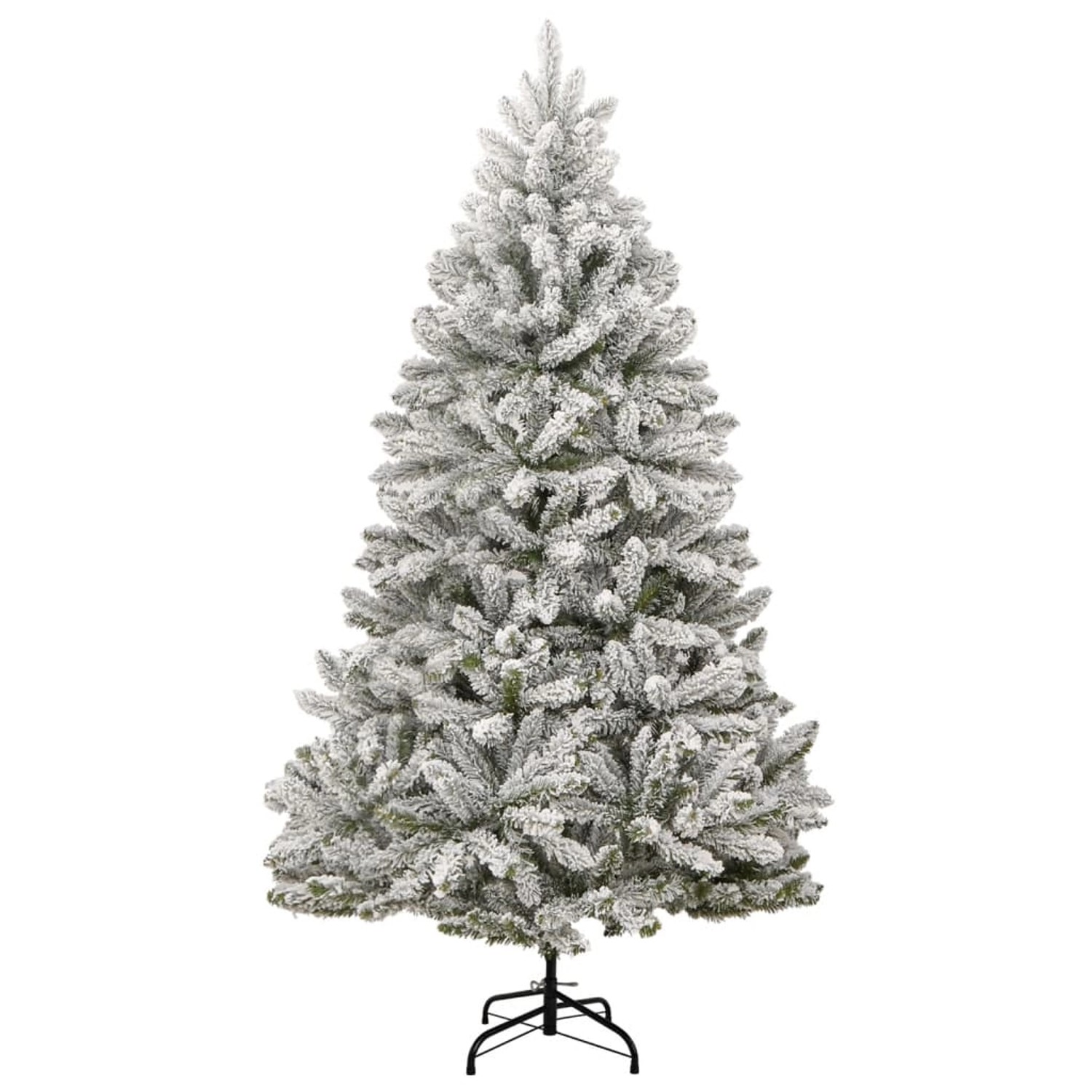 vidaXL Künstlicher Weihnachtsbaum Klappbar Beschneit 210 cm 357794