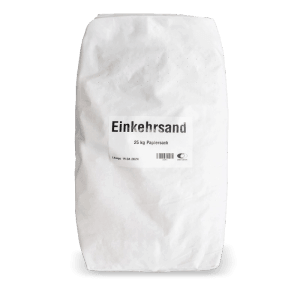Weißer 25 kg Papiersack Galamio Fugensand 0-1 mm für Pflasterfugen. Leicht einrieselnd, pH-neutral.