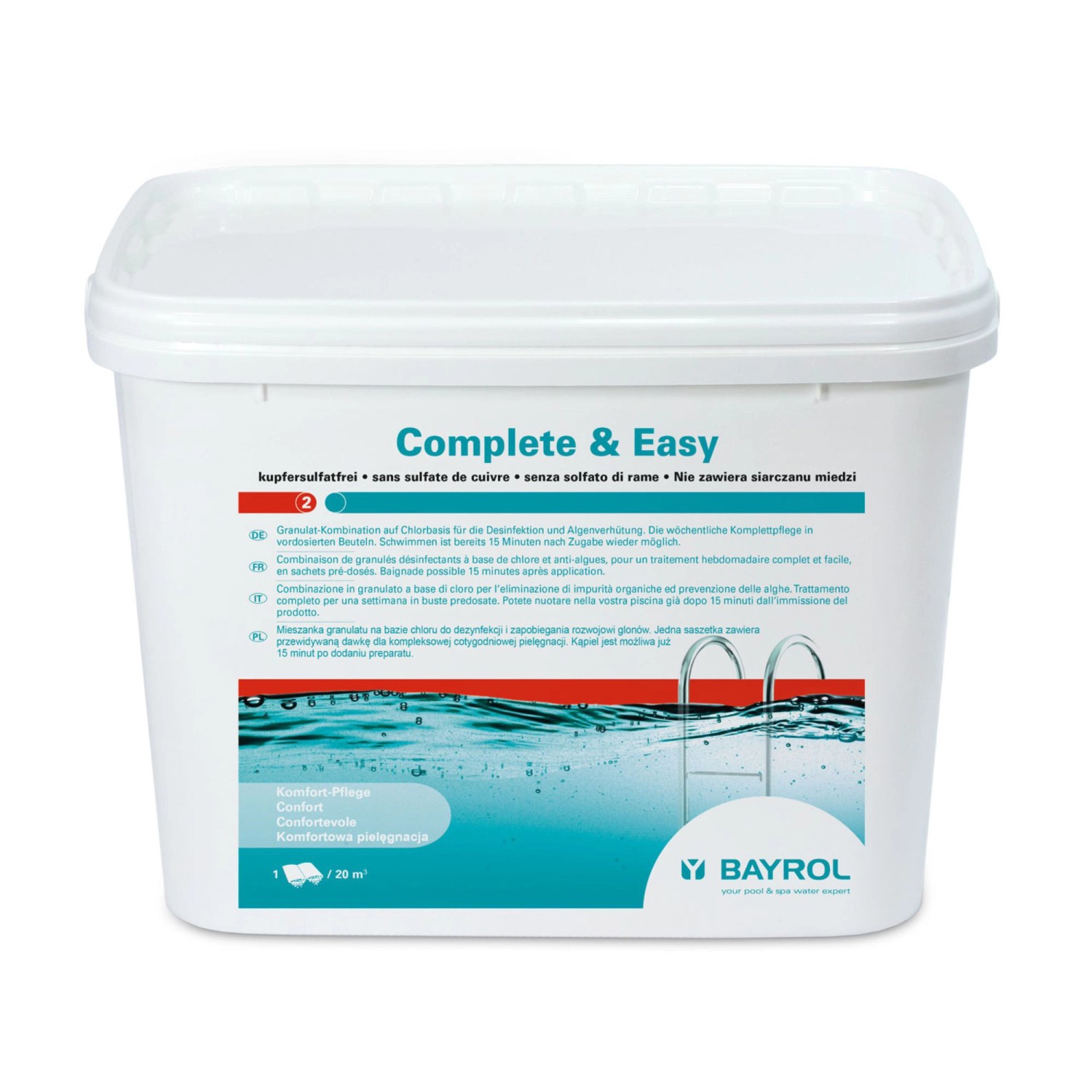 Bayrol Complete & Easy Komplettpflege in vordosierten Beuteln 4,48 kg günstig online kaufen