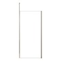 AICA Walk-In Duschkabine 110x200cm mit Deckenstrebe, 8mm NANO Glas