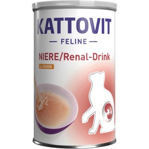 Kattovit Feline Niere/Renal-Drink Huhn, Spezialfutter für Katzen zur Unterstützung der Nierenfunktion.