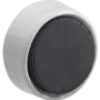 Weißer Pinnwandmagnet aus Kunststoff, 25mm Durchmesser, für Notizen und mehr.