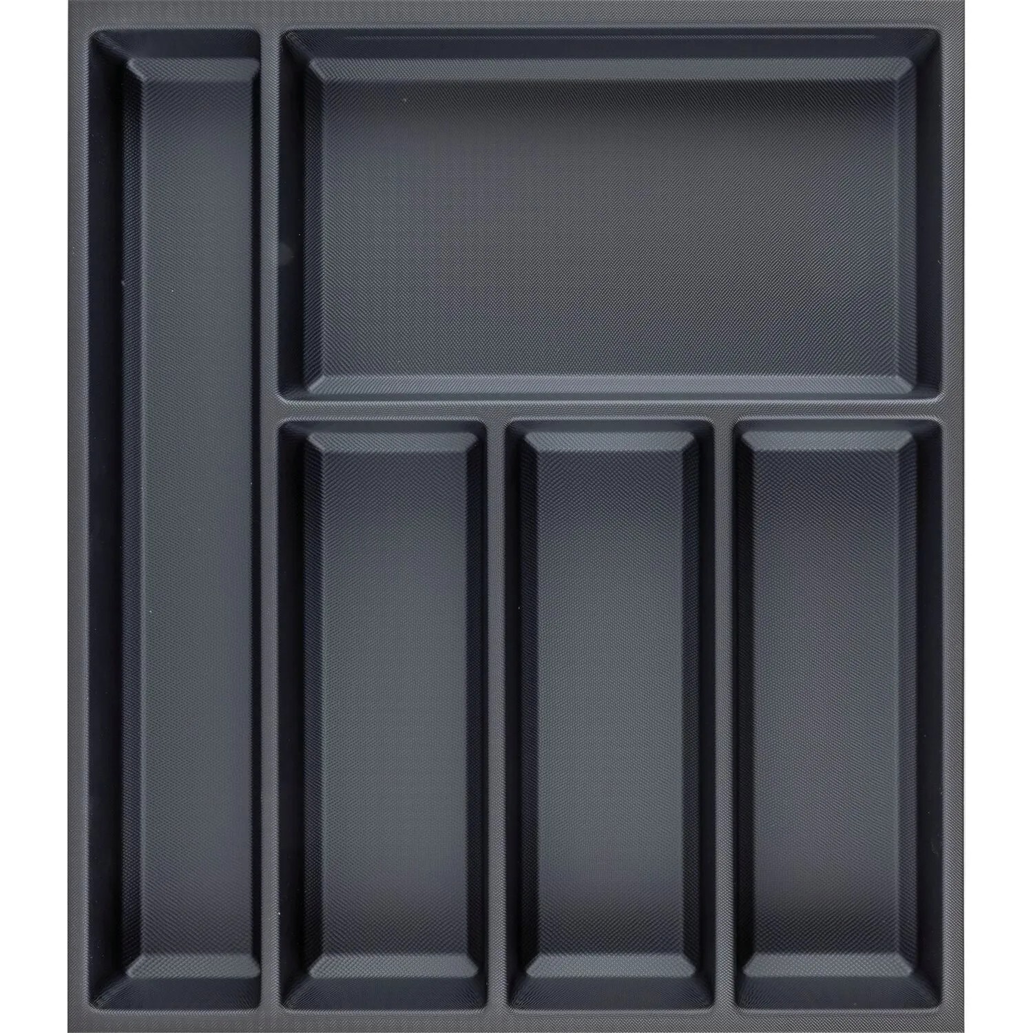 Agoform Besteckeinsatz Sky 420x53x473mm Schubladeneinsatz Kunststoff Schwarz