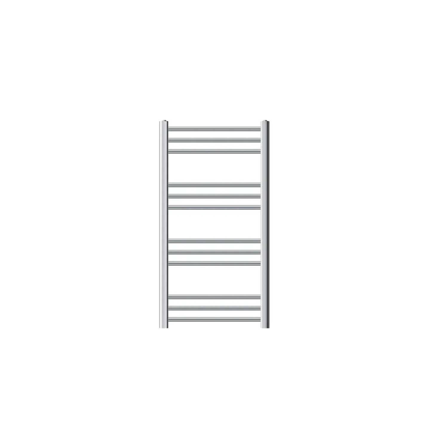 LuxeBath Badheizkörper 500x800mm Chrome Gerade mit Heizstab 300W