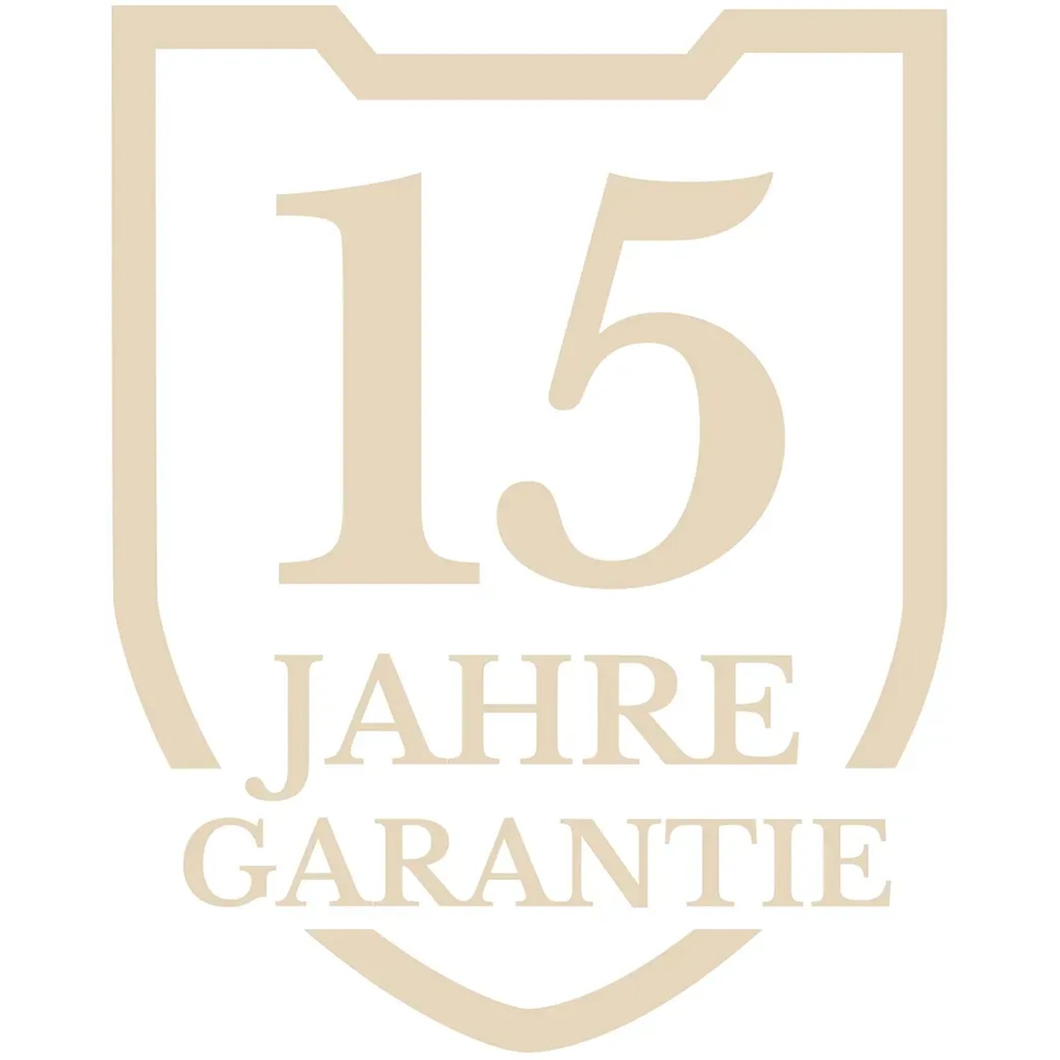 15 Jahre Garantie-Siegel für Kent & Stowe Gartenhandgeräte.