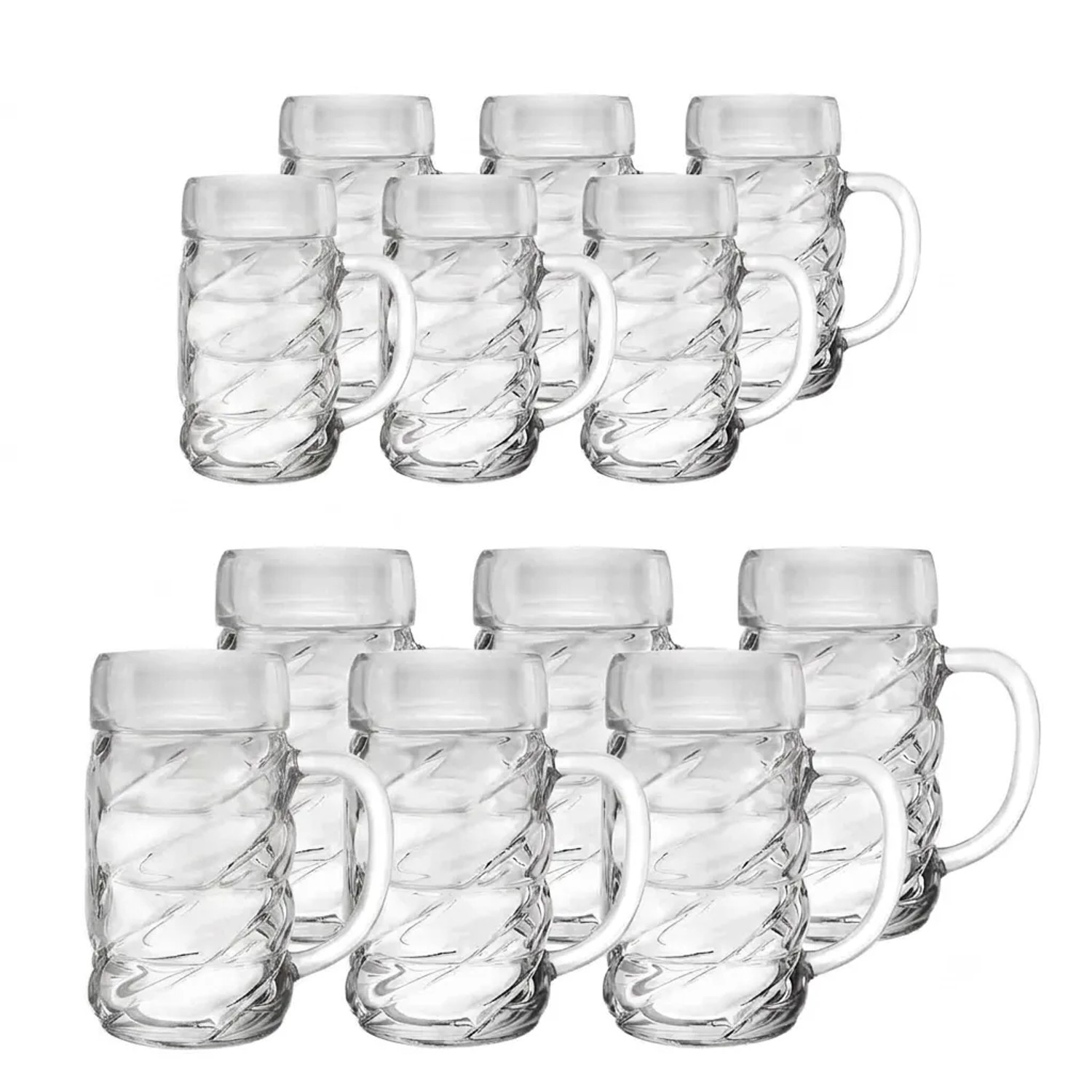 Stölzle Lausitz Oberglas Diamond Bierkrüge-Set 12-teilig