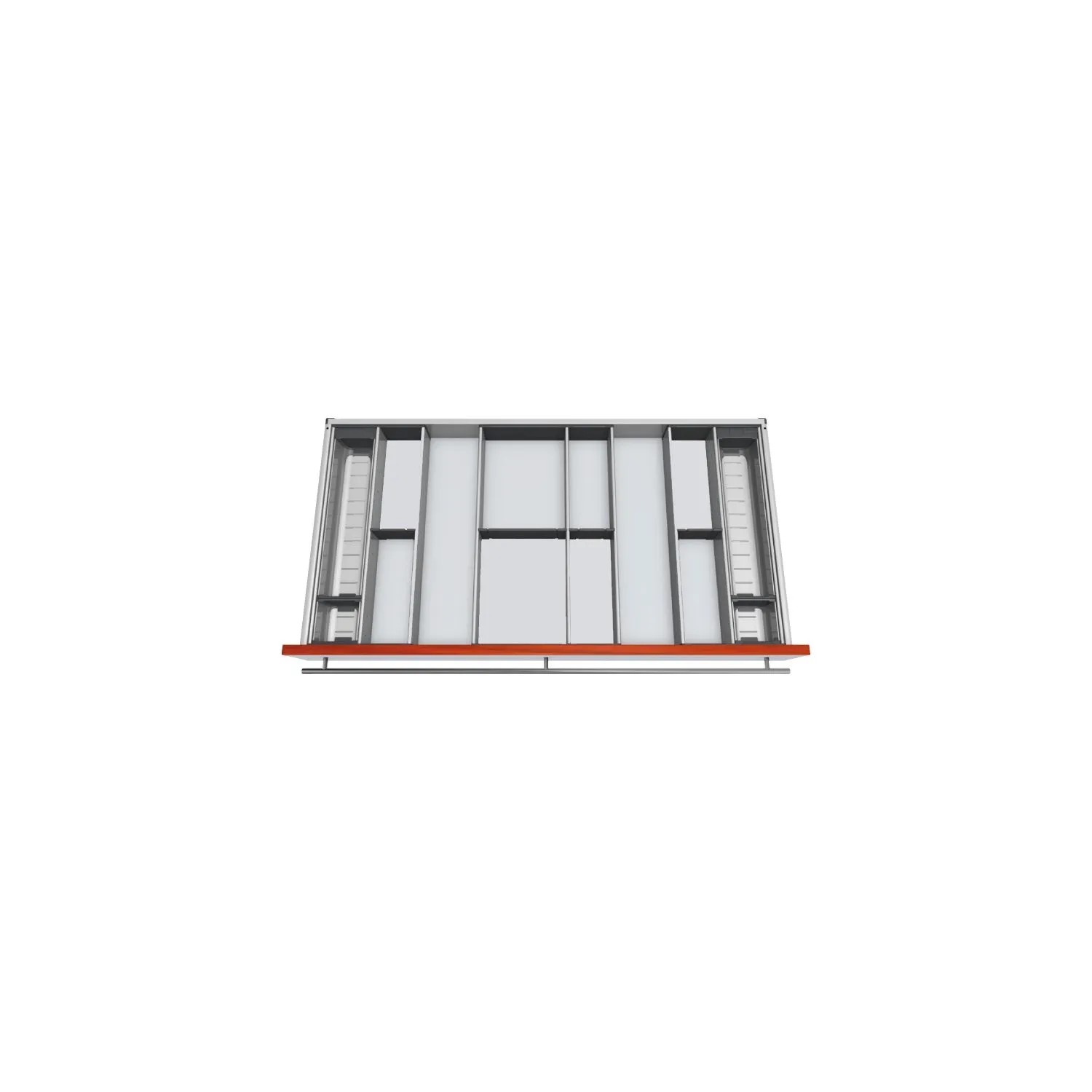 Blum Besteckeinsatz Orga-Line Facheinteilungs-Set Korpusbreite 1.000-1.099 mm Nennlänge 550 mm Grau