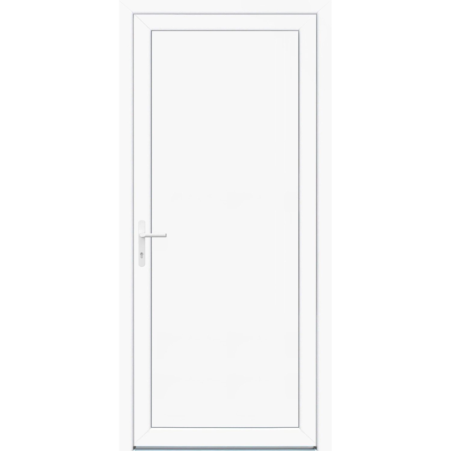 Panto Nebeneingangstür K500 Weiß 88 cm x 198 cm DIN L
