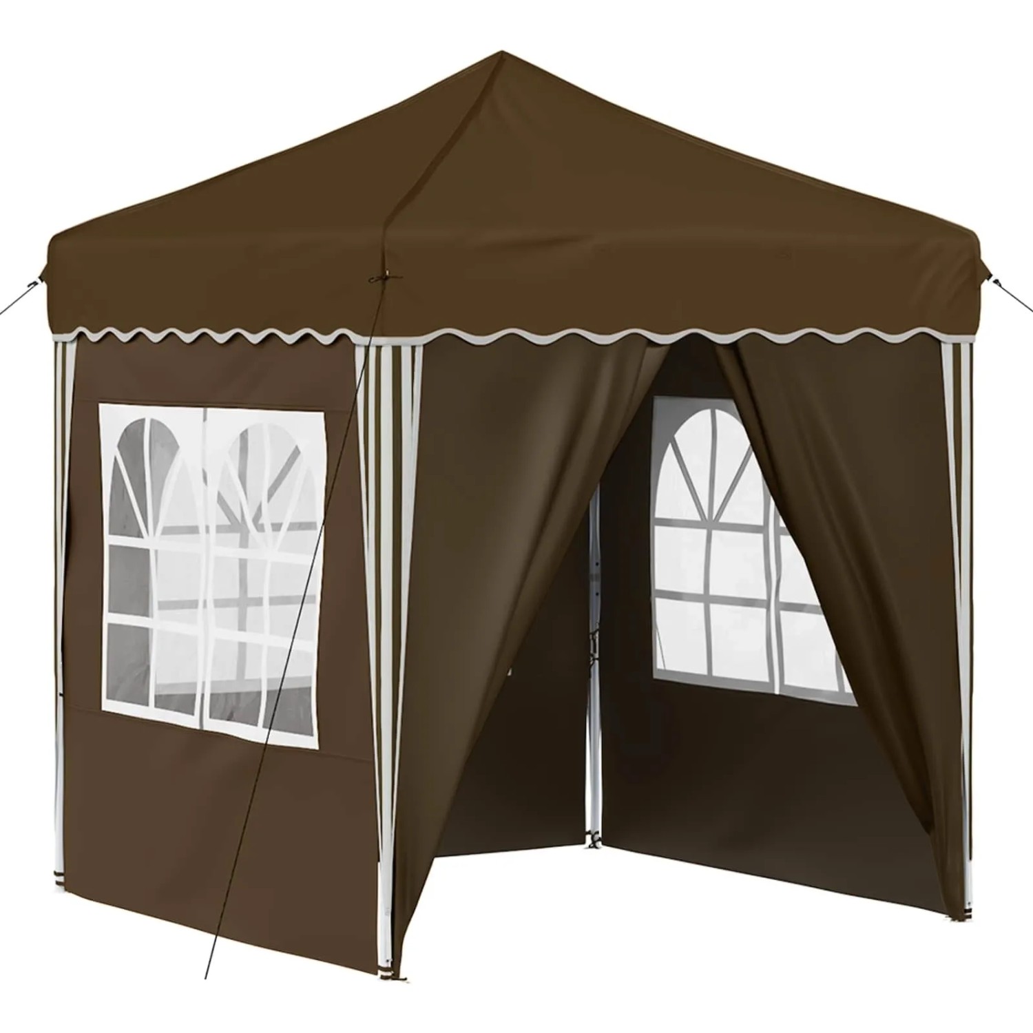 vidaXL Pop-up Partyzelt Taupe 195 x 195 x 245 cm Oxford-Stoff 42019740