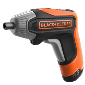 Black+Decker Akku-Schrauber 3,6 V in Orange/Schwarz. Kompakter Schraubendreher für kleine Schraubarbeiten.