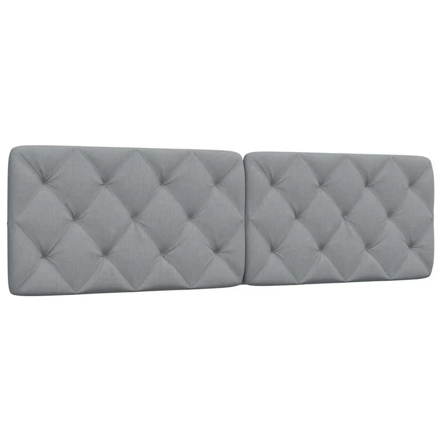 vidaXL Kopfteil-Kissen Hellgrau 180 cm Stoff 4019233