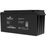 Schwarze Offgridtec 154Ah AGM Batterie für Solaranlagen. Wartungsfrei und auslaufsicher.